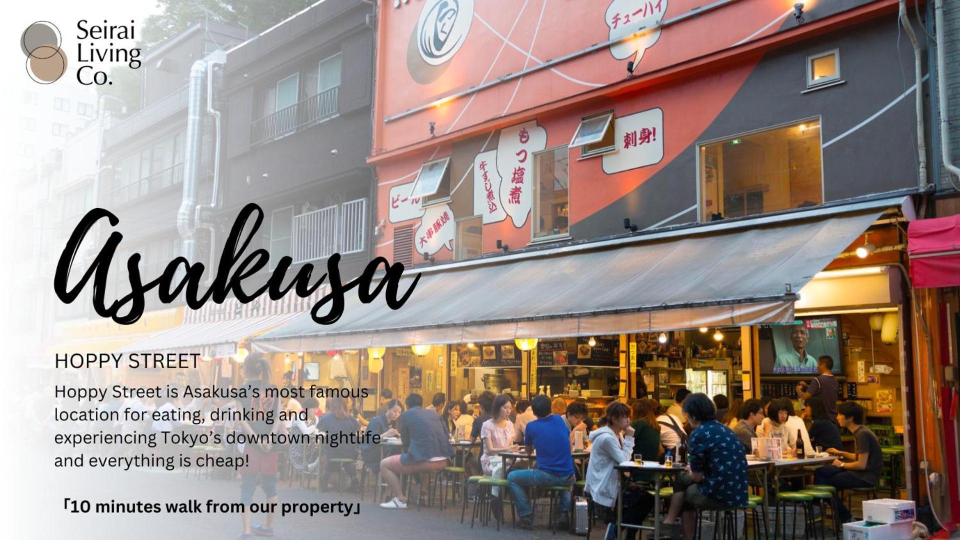 Seirai Asakusa Vacation Rental - 3 Minutes From Station โตเกียว ภายนอก รูปภาพ